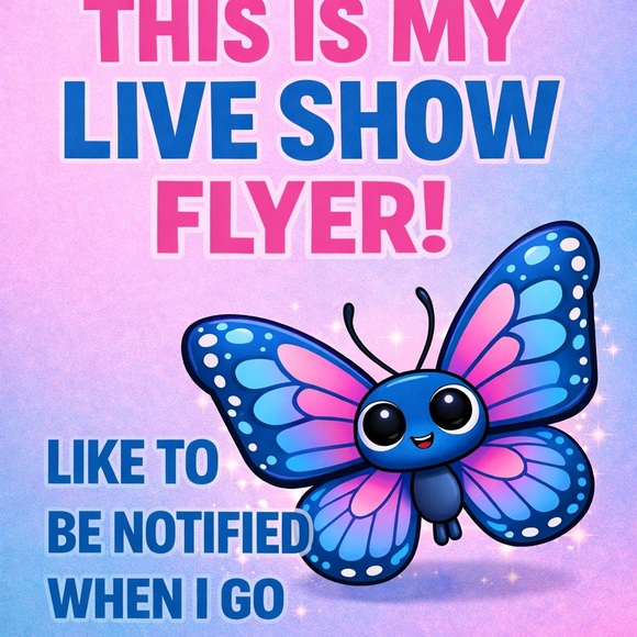 Tops - Live Show Flyer!!! Like to be notified when I go live!